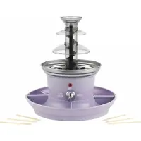 Mira Chocoladefontein - Fonteinset - Chocofontein- Inclusief Smeltpot - Paars - 26cm x 26cm x 28cm