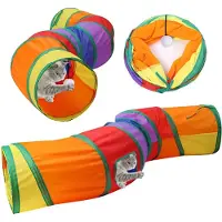 SCH Kattentunnel - Kattenspeelgoed - Kattenspeeltjes - Oranje- ‎28 x 28x 5cm; 210 g