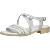 Nero Giardini Sandalen met riem zilver / wit