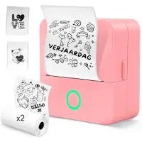 Mira Labelmaker - Laberprinter - Draagbare Laberprinter - Roze - 10cm x 5cm x 3cm