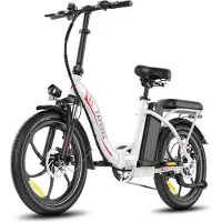 Fafrees F20+ Elektrische Fiets - 250W Motor - 36V 20Ah Accu - 20x3" Banden - 90km Bereik - 25 km/u Snelheid - Wit