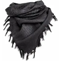 Achilles Shemagh Zwart - Keffiyeh - Arafat PLO sjaal - Woestijn Shemag