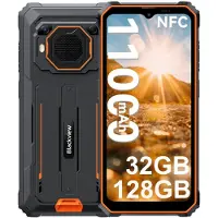 Blackview BV6200 Plus - Robuuste Smartphone - 32GB RAM - 128GB - 11000mAh - 6,56 inch - 4G Dual SIM - Android 15 - 98dB Ultra-luide luidspreker - NFC GPS - Oranje