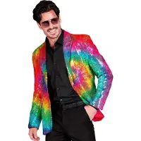 Widmann Pailletten Colbert Hippie Colour Circle Man