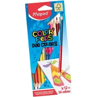 Maped Pochette 12 crayons de couleurs Colorep'S Duo