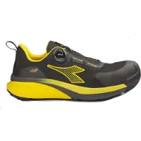 Diadora Werkschoen VORTEX DA2 BOA LOW S3S 182332 | Zwart/Yellow Croms | Maat 47 - 8054795151869