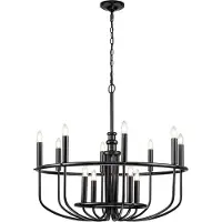 Kichler LED Kroonluchter | 12X E14 Max 40W | Dimbaar | Black