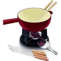 Mira Kaasfondue Set - Fondue Set - Fondue - Rood - 32cm x 21cm x 11cm