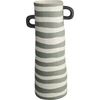 Asa selection Vaas Rayu Green Striped 10 x 28 cm