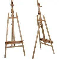 Mira Atelierezel – Verstelbare Driepootezel - Veldezel - Bruin- ‎140cm x 14cm x 14cm