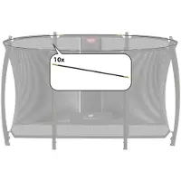 Berg Fiberglass palen veiligheidsnet 330x220 cm