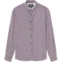 LE TEMPS DES CERISES Herenshirt Floy met rotem Blumenmuster