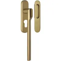 Formani Rivio by Gensler GL231Y massieve set hefschuifdeurbeslag inclusief cilindergat PC69 - PVD mat goud