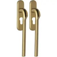 Formani Rivio by Gensler GL230PAY massieve paarsgewijze set hefschuifdeurbeslag inclusief cilindergat PC69 - PVD mat goud