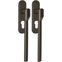 Formani Rivio by Gensler GL231PAY massieve paarsgewijze set hefschuifdeurbeslag inclusief cilindergat PC69 - brons