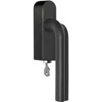 Formani Draaikiepgarnituur afsluitbaar linksdraaiend - Zwart PVD - DR100-DKLOCK-O
