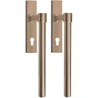 Formani Piet Boon ONE PB230PAY set paarsgewijs hefschuifdeurbeslag incl. cilindergat PC69 - PVD licht brons