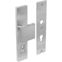 Intersteel Veiligheidsbeslag SKG3 rechthoekig duwer/geen kruk PC72mm kerntrekbeveiliging - RVS