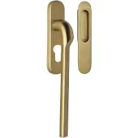 Formani Rivio by Gensler GL230Y massieve set hefschuifdeurbeslag inclusief cilindergat PC69 - PVD mat goud