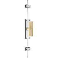 Formani Piet Boon TWO K-PBT22 krukespagnolet incl. vier geleiders, twee eindstukjes en twee stangen rechtsdraaiend - mat RVS/eik