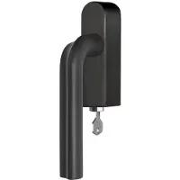 Formani ECLIPSE DR100-DKLOCK-O draaikiepgarnituur afsluitbaar rechtsdraaiend PVD mat zwart