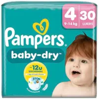 Pampers Baby Dry Luiers Maat 4 (9-14 Kg) 30 Stuks