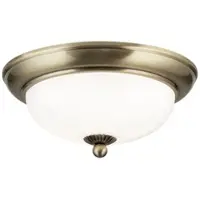 Orion Plafondlamp Empire, dimbaar, brons / oud-messing, Woon-/ Eetkamer, metaal, Antiek, plafondlamp