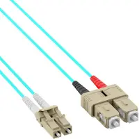PROCABLE Glasvezelkabel OM3 - LC/SC - 1 meter (Duplex, 50/125μm)