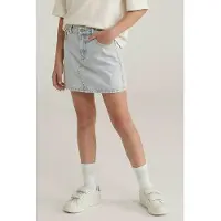 Cars denim spijkerrok light blue denim Blauw Effen - maat 140