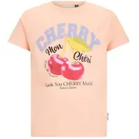 Retour Jeans T-shirt oranje Meisjes Katoen Ronde hals Printopdruk - maat 116