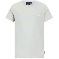 Retour Jeans T-shirt lichtgrijs Jongens Katoen Ronde hals All over print - maat 158/164