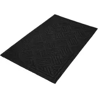 KOTARBAU Droogloopmat, Schoonloopmat, Deurmat, Polyester + Gummi, 45 x 75 cm, Grijs, Rechthoekig, Inloopmat, Deurmat Antislip, Vuilvanger, voor Binnen, Entreemat