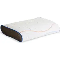 M line hoofdkussen Pillow You Blauw - Traagschuim