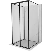 Mexen Rox-3S douchecabine 3-zijdig schuif links 95 x 95 , zwart frame, zwart - 8C2-095-095-70-70-3S-L