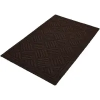 KOTARBAU Droogloopmat, Schoonloopmat, Deurmat, Polyester + Gummi, 45 x 75 cm, Bruin, Rechthoekig, Inloopmat, Deurmat Antislip, Vuilvanger, voor Binnen, Entreemat