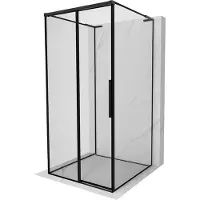 Mexen Rox-3S L douchecabine 3-wandig schuifbaar links 95 x 95 , zwart frame, zwart - 8C2L-095-095-70-70-3S-L