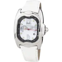 Chronotech CT7274M-07, dameshorloge, roestvrijstalen kast, leren band