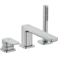 Kludi Renon - Badrandkraan, 3-gats installatie, chroom 424480575