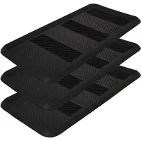 KOTARBAU 3 Stuks Schoenenlekbak, Lekbak Schoenen, Rubber, 80x40 cm, Zwart, Schoenenmat, Onderlegger Schoenen, Schoenendruipbak, Schoenmat, Schoenafdruipbak