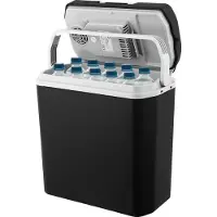 Moa Koelbox Elektrisch 12v 230 volt - 22L - Frigobox - Camping Koelkast - Auto en Camping - Koelen en Verwarmen - Zwart