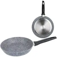 Maestro - MR-1210-26 - Koekenpan Ø 26 cm - Granieten Antiaanbaklaag - 5mm Wanddikte - Alle Warmtebronnen incl. Inductie
