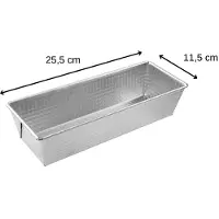 Zenker Set van 2 cakevormen 25,5 x 11,2 cm Silver