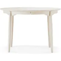 Stolab Carl eettafel deelbaar Ø115 cm Berkenhout witte olie