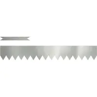 vidaXL Grasmaaierschild, 10 stuks, 100 x 0,05 x 15 cm, verzinkt staal