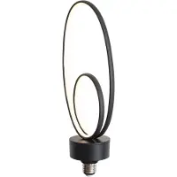 LUEDD E27 LED lamp deco zwart 6W 450 lm 3000K