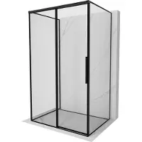 Mexen Rox-3S douchecabine 3-wandige verschuifbare linker 120 x 100 , zwarte lijst, zwart - 8C2-120-100-70-70-3S-L