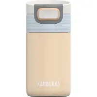Kambukka Etna Thermosbeker 300 ml - makkelijk te reinigen thermosfles - lekvrije Koffiebeker To go - beige