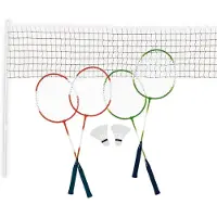 Alert Badminton Set - Badminton Rackets voor 4 Personen - Badmintonset voor Buiten