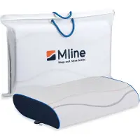 M line Pillow You Blauw Hoofdkussen 55x35x10cm