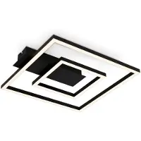 Briloner LED-plafondlamp 3772, zwart, Woon-/ Eetkamer, metaal, Modern, LED plafondlamp